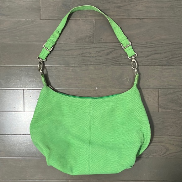 Berge Handbags - Y2K Vintage Bergē Snakeskin Pattern Leather Purse